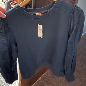 NWT pilcro sweater shirt more a navy color than some picture show xs